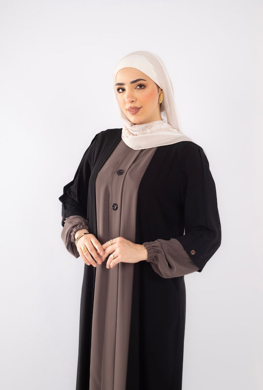 Harmalah Abaya In Khaki